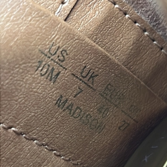 Zodiac Womens Brown Suede Madison Ankle Booties Cognac Brown Zip Closure SZ 10 - Picture 7 of 10